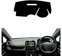 Car Dashboard Dash Cover for Renault Clio Lutecia 4 IV 2013-2019 2020,Black Dash Mat Cover Car Accessories Interior Black Silicone Suede