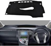 Car Dashboard Dash Cover for Toyota Prius XW30 2010-2015,Black Dash Mat Cover Car Accessories Interior Black Silicone Suede