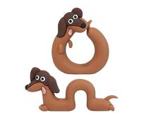 Car Dashboard Decorations,2 Piece Mini Dachshund Figurine - Work Environment Upgrade Dash Decor, Effortless To Use For Computer Monitor Desk Bookshelf Home Interior Office Party Favors