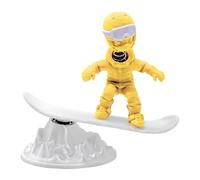 Car Dashboard Decorations - Cute Dashboard Figurine | Skiing Man Dash Sculpture | 3D Printed Dash Figurines | For Automotive Truck Rv Suv Home Office Desktop Shelf Cabinet Decorative Supplies