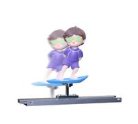 Car Dashboard Decorations - Cute Little Girl Design Shaking Head Car Ornament - Surfing Boy Sliding Figurine for Navigation Screen Trucks RV Men Women Girlfriend