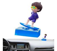 Car Dashboard Decorations Dashboard Bobble Heads | Cute Surfer Boys Car Dashboard Decorations Dashboard - Multifunctional Unique Car Ornaments for the Ar