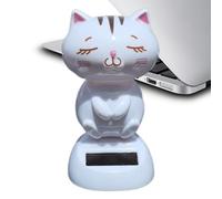 Car Dashboard Decorations - Decorative Figurine with Head Movement and Solar Energy for Car - Figurine of Interior Decoration for Travel Birthday Gift Friends Drivers