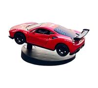 Car Dashboard Decorations - Drift & Turn Mini Car Model Ornament - Dynamic Interactive Automobile Decor for Enthusiasts Vehicle Interior Dashboard Drifting Decorations Accessories Gifts(Red)
