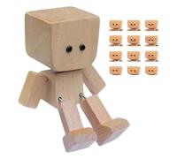 Car Dashboard Decorations | Funny Wood Shaking Feet Decor with Magnetic Base,Cute Auto Accessory with 12 Changeable Expressions for Interior Truck Daily Commute Long Drive Work Vacation Travel