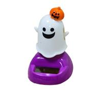 Car Dashboard Decorations - Halloween Solar Swinging Ghost Pumpkin Figures | Car Interior Accessories for Vehicle -RV - Cute and Decorative Figures to Improve the Car