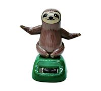 Car Dashboard Decorations | Solar Figure of Swinging Sloth for Car - Funny Car Desk Decoration, Complete Party Gift Weather Resistant