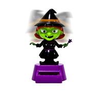 Car Dashboard Halloween Decorations - Car Dashboard Ornaments | Solar Powered Swinging Head Interior Ornament for Halloween in Car and Home