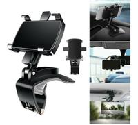 Car Dashboard Mount Holder Clip for Cell Phone GPS with For 360 Degree Rotating Clamp, Soft Non Slip Pads, and Stable Grip for Driving Use