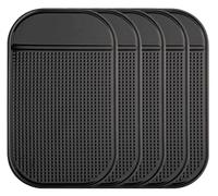 Car Dashboard Non Slip Mat, 5-Pack Anti-slide Sticky Extra-thick Dash Pad for Radar Detector, Cell Phone, Keys, Glass, Mirrors, Metal, GPS, Coins，anti slip dashboard mat，dashboard mat anti slip