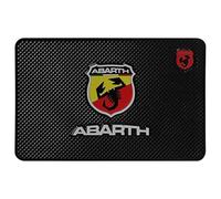 Car Dashboard Non-Slip Mat for Abarth 124 Spider 595 695,Black Silikon with Car Logo Emblem Dash Sticky Anti-slip Pad Cushion Self Adhesive Car Interior Accessories