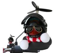 Car Dashboard Ornament - Christmas Little Rubber Duck | Duck Car Dashboard Decorations for Christmas Decor and Home Decorations with Hat