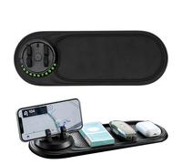 Car Dashboard Pad - Silicone Anti Slide Maternity Cell Mount, Phone Dock Organizer | Parking Number Tag Door, Vehicle Accessory Tray p