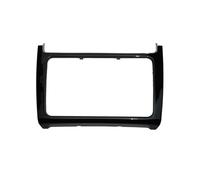 Car Dashboard Panel Refitting Frame Radio Audio Fascia Trim Bezel Faceplate For VW For Polo 2014 2015 2016 2017 OOPUHKSY(Piano black)