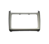 Car Dashboard Panel Refitting Frame Radio Audio Fascia Trim Bezel Faceplate For VW For Polo 2014 2015 2016 2017 OOPUHKSY(Silver grey)