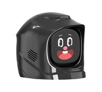 Car Dashboard Robot with Animated Expressions AI Companion Decorations (Black)