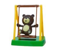 Car Dashboard Rotating Bear Decoration - Solar Powered Dancing Animal Figurine Eco Friendly Mobile Toy for Vehicle Interior Trim Office