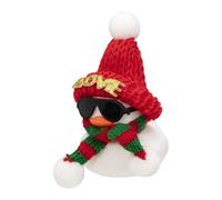 Car Dashboard Rubber Duck - Rubber Duck Car Decoration, Cute Duck with Scarf Novelty Squeeze | Squeeze Duck Car Ornaments, Rubber Duck Toy for Christmas and Room
