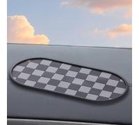 Car Dashboard Sticky Grip Mat for Phones Keys Pens Sunglasses PVC Material with Heat Resistant and Washable Properties for Secure Storage (Gray-black)