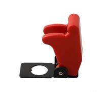 Car Dashboard Toggle Switch Cover LED Illuminated 12V with Missile Flick Protective Design Compatible with On/Off SPST Switches (red)