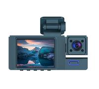 Car Dashcam, 4K High-definition Dashcam With Front And Rear Dual Recording, Triple, Simultaneous Screen Display, And Wireless Reversing Image,for Cars(3-lens(front-Interior-Rear))