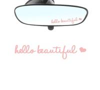 Car Decal, Decals for Bathroom, Auto Sticker, Hello Beautiful Sign, Chic Car Decal Stickers for Women