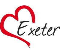 Car Decal " EXETER " City Heart Bumper Sticker ca.9x13cm die-cut