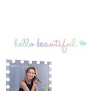 Car Decal,Rearview Decal PVC Stickers - Car Decal Stickers Women, Car Window Stickers, Hello Beautiful Sign for Vehicles