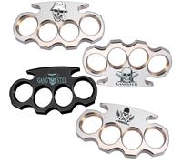 Car Decal Sticker Set, Irish Brass Knuckles Design, Gold Metallic, 7 x 4 inches, Pack of 2