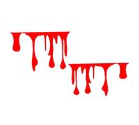 Car Decals 2 Pack Car Red Sticker Flowing Blood Bloody Horror Funny Decal Sticker Car Vinyl Home Decor