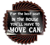 Car Decals Best Seat in The House: Move Can! Stickers 10Pcs Naughty Stickers for Adults Stickers for Your Car(12X18CM)
