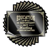 Car Decals Education is Important But Hurling is Importanter Stickers Funny Bumper Stickers for Adults Decor for Man Cav(8X12CM)