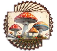 Car Decals Enchanted Forest: A Whimsical Mushroom Garden Stickers 10Pcs Funny Stickers for Adults Sticker for Cars(8X12CM)
