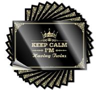 Car Decals Keep Calm I'm Having Twins Stickers Stickers for Your Car Tool Decal(8X12CM)