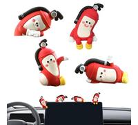 Car Decor - Car Interior Decorations | Computer Monitor Decorations | 4 Pieces Fire Extinguisher Shape Central Control Screen Decor Figures For Bookshelf Desk Office Truck Strings