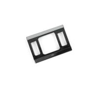 Car Decor Warning Lamp Button Trim Parking Switch Frame Decoration Decal Replacement for Q5 FY 2018-2022 Stainless Steel Interior Accessories Car Moulding Strip Carbon Color(Black)