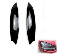 Car decorate 2 Pcs Car Front Headlights Eyebrow Eyelid Trim Cover For Golf 5 For MK5 For GTI R 2005 2006 2007 Styling(Glossy black)