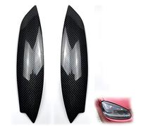 Car decorate 2 Pcs Car Front Headlights Eyebrow Eyelid Trim Cover For Golf 5 For MK5 For GTI R 2005 2006 2007 Styling(Carbon look)