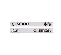 Car Decorate 2 Pcs Car Stickers For Smart Fortwo Forfour 451 453 450 Car Rearview Mirror Sticker (Color : White)