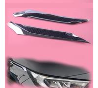 Car decorate 2pcs Car Front Headlight Eyebrow Cover Trim Molding For Toyota For RAV4 2019 2020