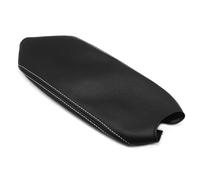 Car Decoration Car Center Control Armrest Box Microfiber Leather Trim Cover For RAV4 rav 4 2017 2018(Black-white line)