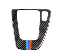 Car decoration Car Styling Real Carbon Fiber Gear Shift Control Panel Cover Sticker Trim Compatible with BMW 3 Series E90 E92 E93 2005-2009 2010 2011 2012(LHD with color)