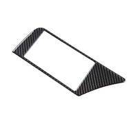 Car decoration Compatible with Audi A4 B8 2009 2010 2011 2012 2013 2014 2015 2016 Carbon Fiber Interior Navigation Panel Warning Lamp Frame Trim Cover(RHD)