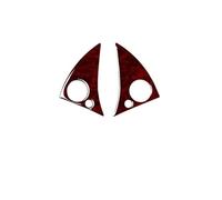 Car Decoration Compatible with Benz C E W212 2010 2011 2012 Red Stickers Car Interior Decorative(Steering Wheel)