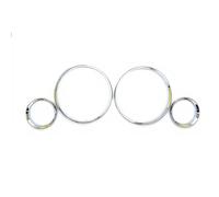 Car decoration Compatible With BMW For E30 Car Accessories Chrome Speedometer Gauge Dial Bezel Trim Auto Interior Decoration