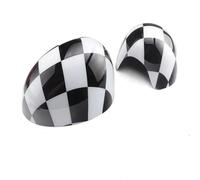 Car Decoration Compatible With Mini For Cooper R50 R52 R53 LHD Manual Folding 2pcs Rearview Side Mirror Cover Caps Protective Shell Sticker(Color 3)