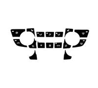 Car Decoration Compatible with Opel for Insignia 2008 2009 2010 2011 2012 2013 2014 2015 2016 2017 Car Climate Air Panel Interior Button Sticker(Type 3)