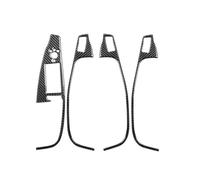 Car decoration For Q5 8R SQ5 4pcs Auto Window Lifter Switch Panel Buttons Trim Frame Stickers Car Interior Tuning Accessories