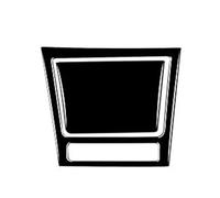 Car Decoration Interior 2PCS Real Carbon Fiber Car Ashtray Panel Cover Sticker For Scirocco 2009-2016 Interior Decorative Accessories(Glossy Black)