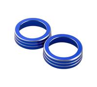 Car Decoration Interior 2Pcs/Set Replacement AC Climate Control Ring Knob Trim Cover For Civic 2016-2019 Red Aluminum Car Decor Accessories(Blur)